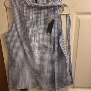 Women''s Blue Gingham Shirt